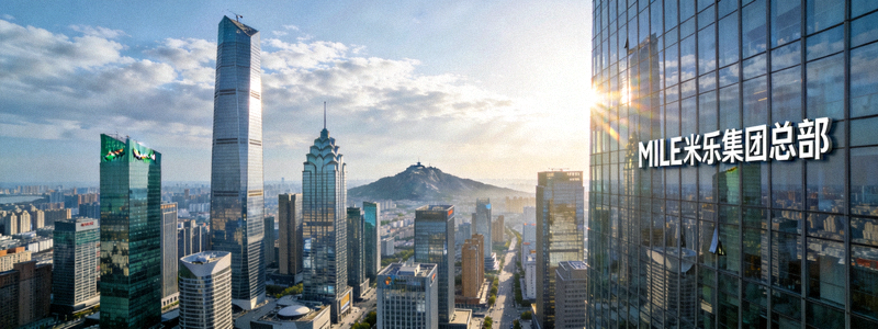 MILE米乐集团总部所在地城市济南的现代化城市天际线风景